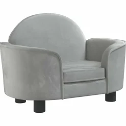 Sale vidaXL Hundbädd 66x40x45 cm sammet Ljusgrå