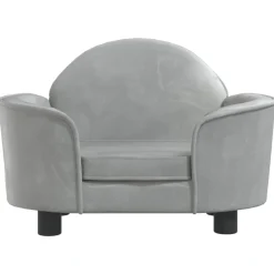 Sale vidaXL Hundbädd 66x40x45 cm sammet Ljusgrå