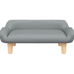 vidaXL Hundbädd ljusgrå 70x40x24 cm tyg