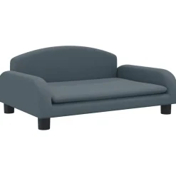 vidaXL Hundbädd mörkgrå 70x45x30 cm tyg