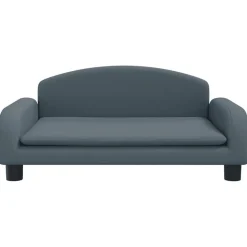 vidaXL Hundbädd mörkgrå 70x45x30 cm tyg