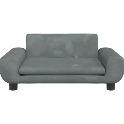 Online vidaXL Hundbädd 70x45x33 cm sammet Mörkgrå