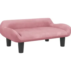 New vidaXL Hundbädd 70x40x24 cm sammet Rosa