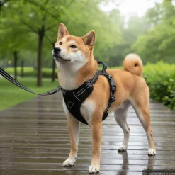 Online vidaXL Hundsele med koppel & krage Justerbar S Svart