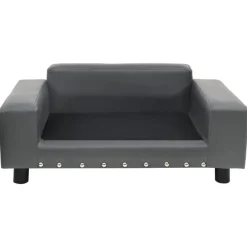 Online vidaXL Hundsoffa 81x43x31 cm plysch och konstläder Grå
