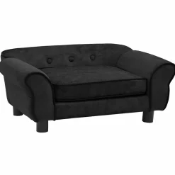 Discount vidaXL Hundsoffa 72x45x30 cm plysch Svart