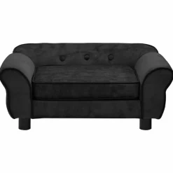 Discount vidaXL Hundsoffa 72x45x30 cm plysch Svart