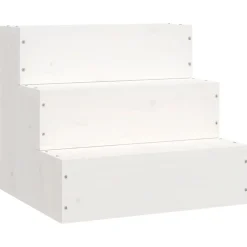 Online vidaXL Husdjurstrappa 40x37,5x35 cm massiv furu Vit