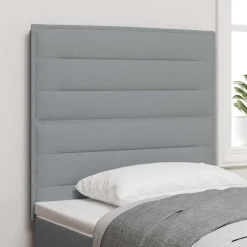 Clearance vidaXL Huvudgavel 80 cm tyg Ljusgrå