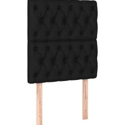 New vidaXL Huvudgavlar 2 st 80x7x78/88 cm tyg Svart