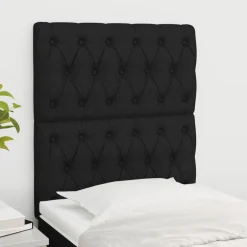 New vidaXL Huvudgavlar 2 st 80x7x78/88 cm tyg Svart
