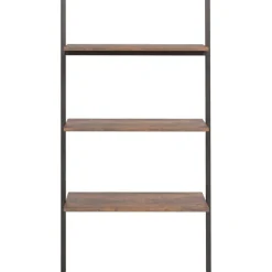Online vidaXL Hylla 3 hyllplan och svart 64x34x116 cm Mörkbrun
