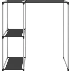 Outlet vidaXL Hylla för tvättmaskin 87x55x90,5 cm järn Svart