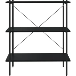 Sale vidaXL Hyllenhet med 3 hyllplan 80x40x92 cm Svart