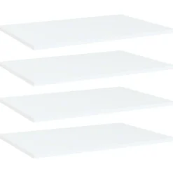 Outlet vidaXL Hyllplan 4 st 60x40x1,5 cm konstruerat trä Vit