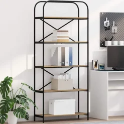 New vidaXL Hyllsystem 80 x 30 x 183 cm Konstruerat trä artisan ek