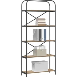 New vidaXL Hyllsystem 80 x 30 x 183 cm Konstruerat trä artisan ek