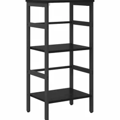 vidaXL Hyllsystem Svart Ek 40 x 29,5 x 81 cm Konstruerat trä