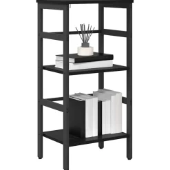 vidaXL Hyllsystem Svart Ek 40 x 29,5 x 81 cm Konstruerat trä