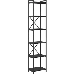 Discount vidaXL Hyllsystem 40 x 30 x 189,5 cm Konstruerat trä Svart ek