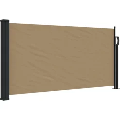 vidaXL Indragbar sidomarkis taupe 100x300 cm