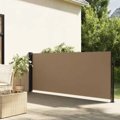 vidaXL Indragbar sidomarkis taupe 100x300 cm