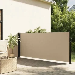 vidaXL Indragbar sidomarkis beige 100x300 cm