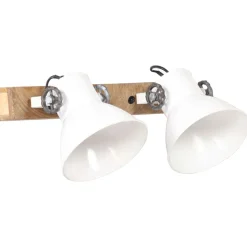 vidaXL Industriell vägglampa vit 45x25 cm E27
