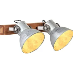 Sale vidaXL Industriell vägglampa 45x25 cm E27 Silver