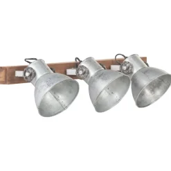 Outlet vidaXL Industriell vägglampa 65x25 cm E27 Silver