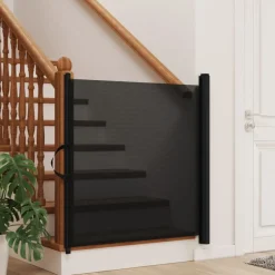 Online vidaXL Infällbar husdjursgrind 82,5x125 cm Svart