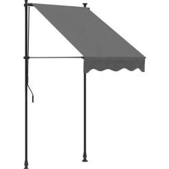 vidaXL Infällbar markis antracit 100x150 cm tyg och stål
