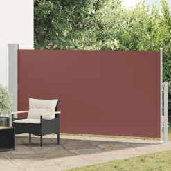 vidaXL Infällbar sidomarkis 160 x 300 cm brun