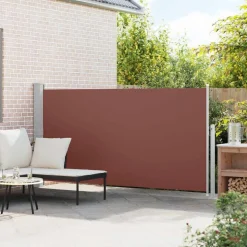 vidaXL Infällbar sidomarkis 160 x 300 cm brun