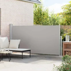 vidaXL Infällbar sidomarkis för uteplats 160 x 300 cm grå