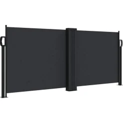 Outlet vidaXL Infällbar sidomarkis 100x600 cm Svart
