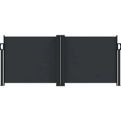 Outlet vidaXL Infällbar sidomarkis 100x600 cm Svart