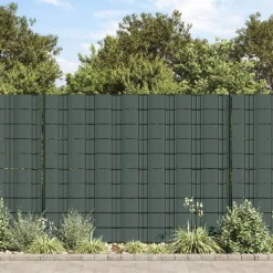 vidaXL Insynsskydd för trädgården PVC 70x0,19 m grön