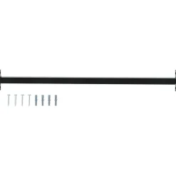 Outlet vidaXL Justerbar fönstersäkerhetsstång 710 - 1200 mm Stål Svart