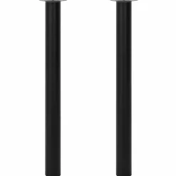 Discount vidaXL Justerbara bordsben 2 st 710 mm-1100 mm Svart