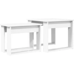 Best vidaXL Kaffebordsset 2 pcs Konstruerat trä Vit