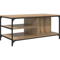 Outlet vidaXL Kaffeebord 100 x 50 x 45 cm Konstruerat trä artisan ek
