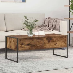 vidaXL Kaffeebord med låda Rökek 100 x 46 x 40 cm Konstruerat trä