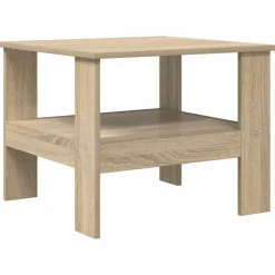 Outlet vidaXL Kaffeebord Sonoma-ek 57 x 55 x 45 cm Konstruerat trä Sonoma ek