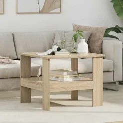 Outlet vidaXL Kaffeebord Sonoma-ek 57 x 55 x 45 cm Konstruerat trä Sonoma ek