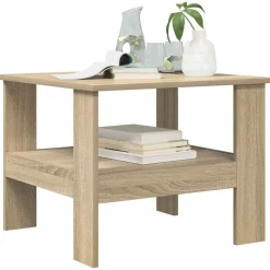 Outlet vidaXL Kaffeebord Sonoma-ek 57 x 55 x 45 cm Konstruerat trä Sonoma ek