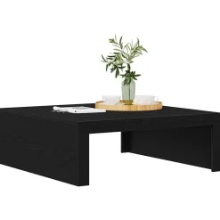 vidaXL Kaffeebord Svart Ek 100 x 100 x 35 cm Konstruerat trä