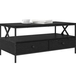 Online vidaXL Kaffeebord 100 x 51 x 45 cm Konstruerat trä Svart ek