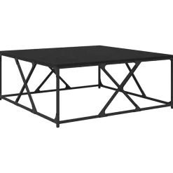 vidaXL Kaffeebord Svart Ek 100 x 100 x 40 cm Konstruerat trä