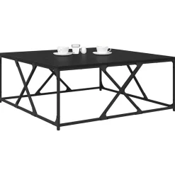 vidaXL Kaffeebord Svart Ek 100 x 100 x 40 cm Konstruerat trä